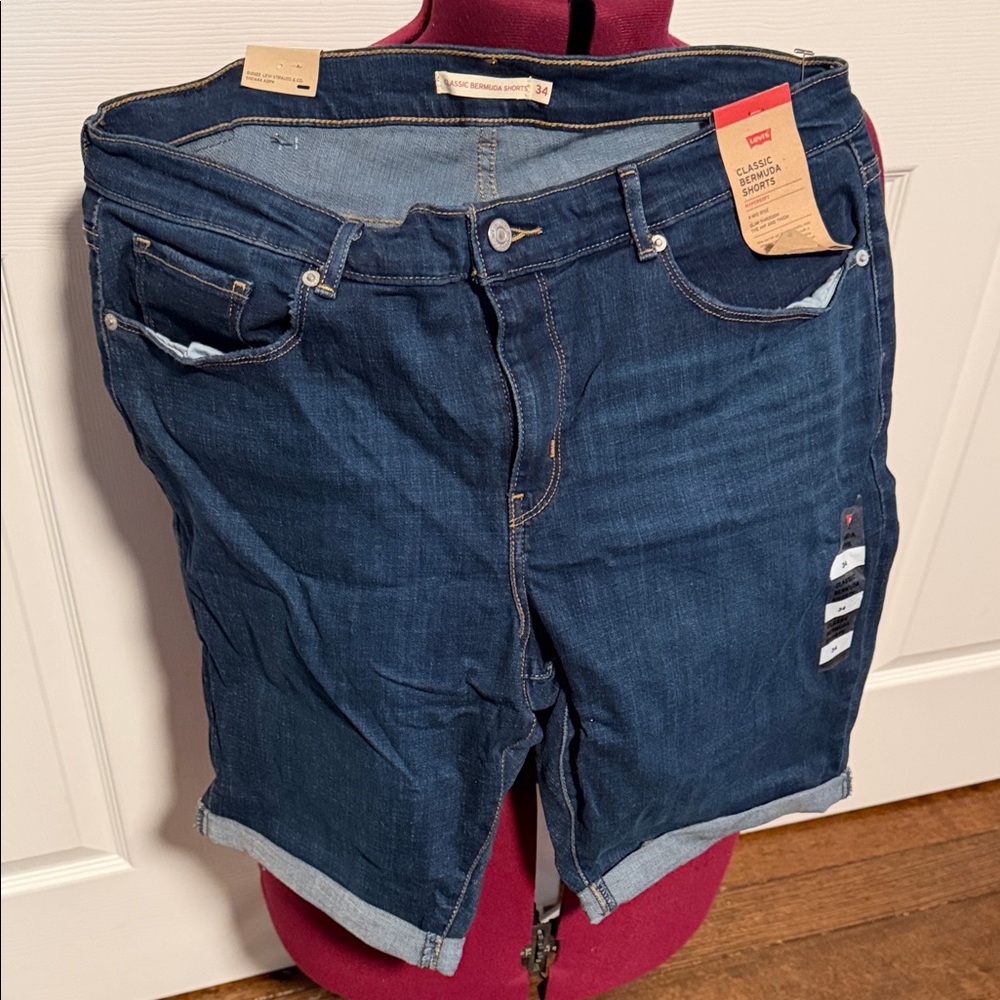 Levi's Classic Indigo Denim Shorts